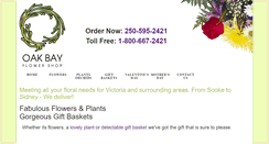 Desktop Screenshot of oakbayflowershop.com